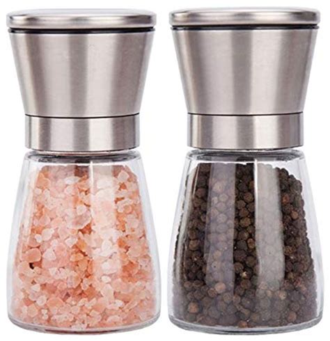 Best salt pepper grinder - TAILORED COARSENESS: Easily adjust our acacia wood salt and pepper grinder set to achieve the ideal coarseness for your salt and pepper or any spices you like, making every meal perfectly seasoned. Simply twist left for coarse, and rigft for fine! ... Best Sellers Rank #46,155 in Kitchen & Dining (See Top 100 in Kitchen & Dining) #135 in Salt ...